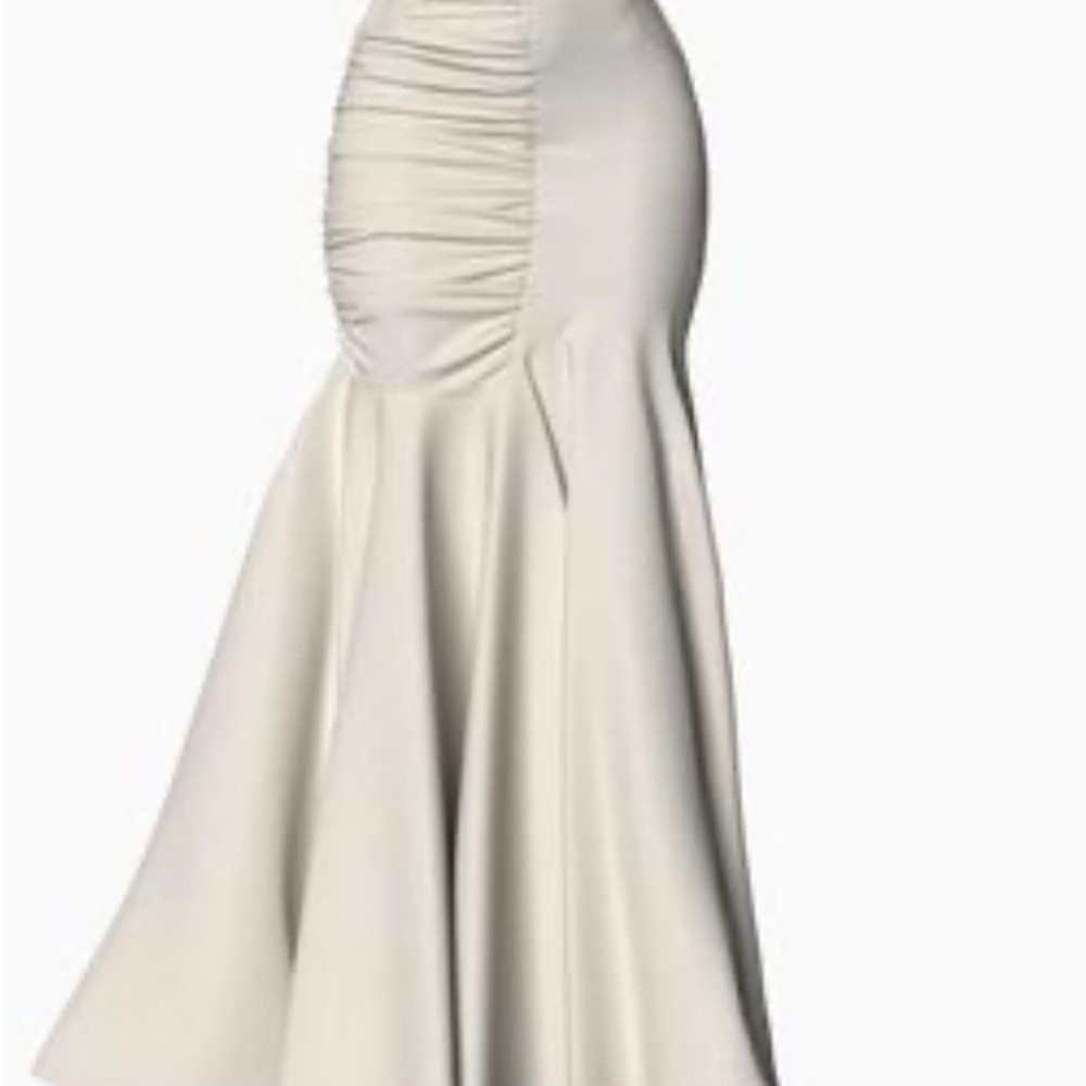 Hanifa Orélie White Maxi Skirt
